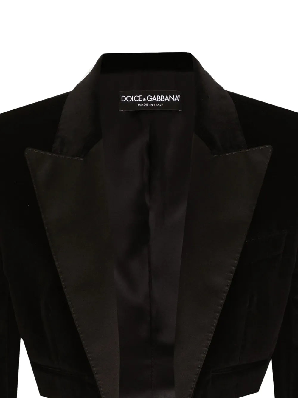 Velvet Cropped Blazer
