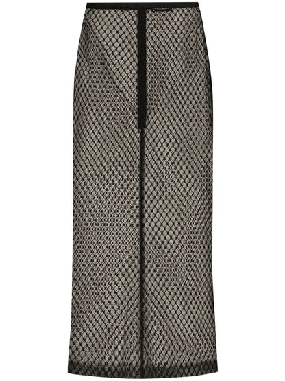 Mesh Pencil Skirt