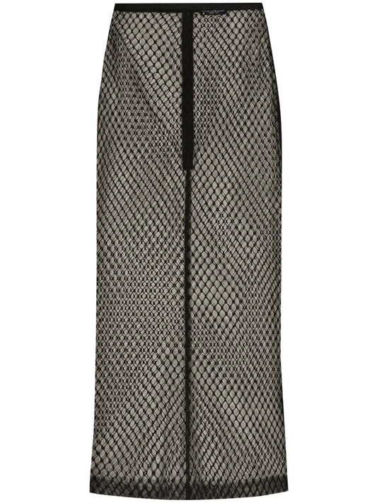 Mesh Pencil Skirt