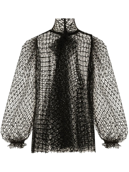 Translucent Design Blouse