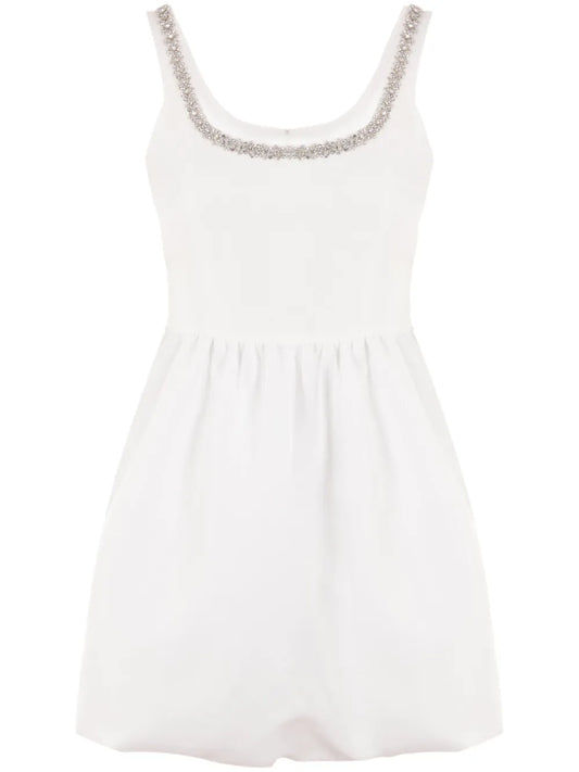 Taffeta Flared Mini Dress