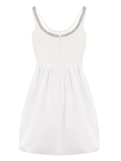 Taffeta Flared Mini Dress
