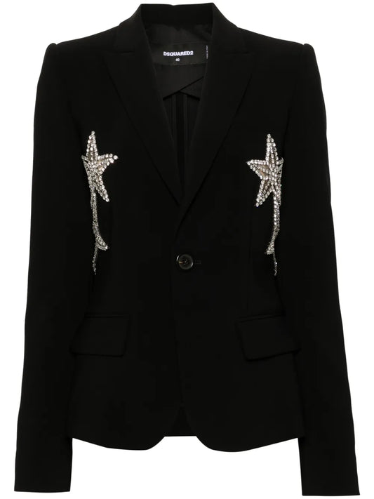 Gem-Stars Single-Breasted Blazer