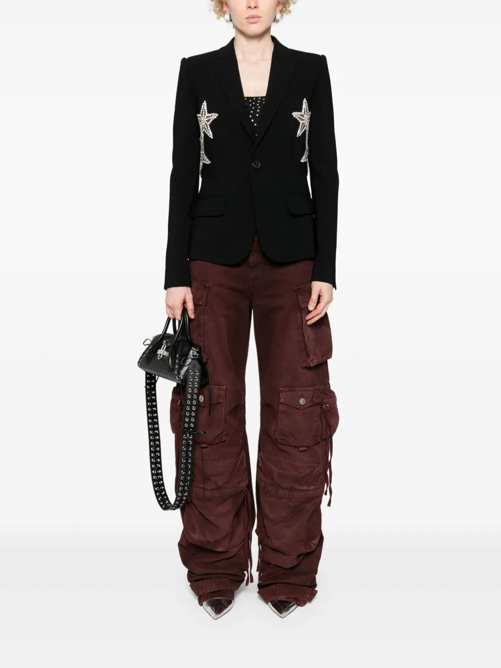 Gem-Stars Single-Breasted Blazer