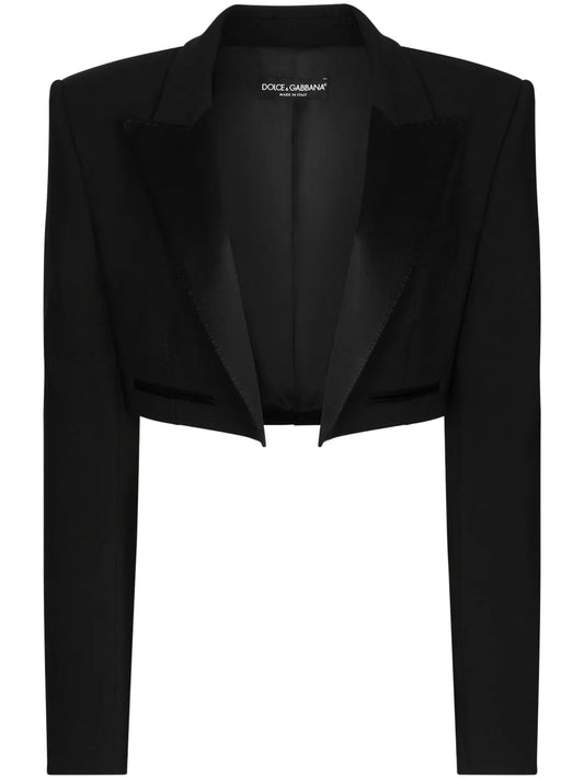 Double-Breasted Cropped Jacket
