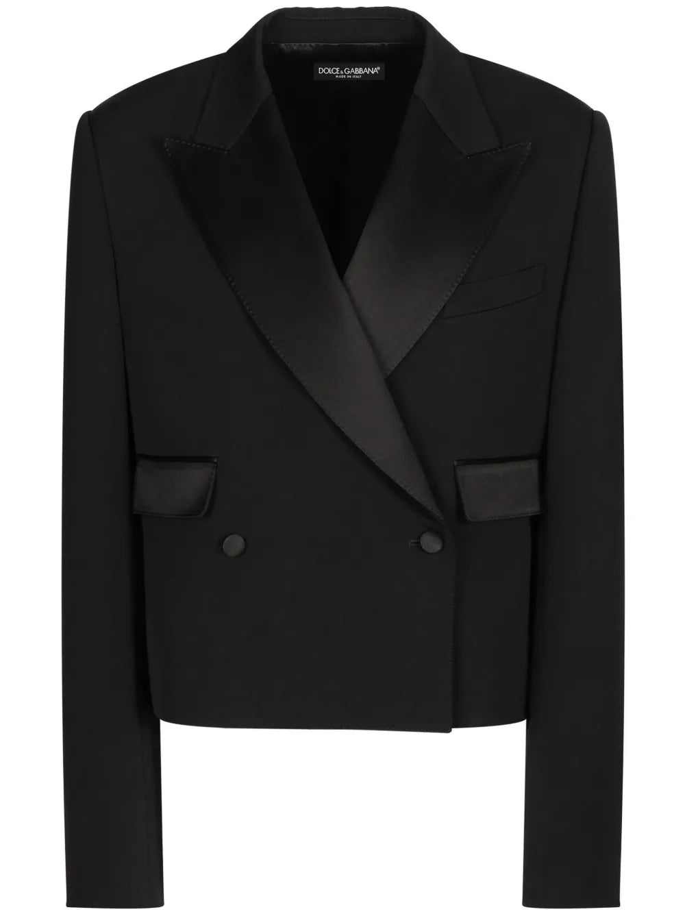 Double-Breasted Gabardine Blazer
