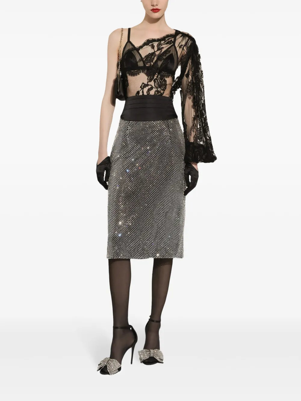 Crystal-Embellished Skirt