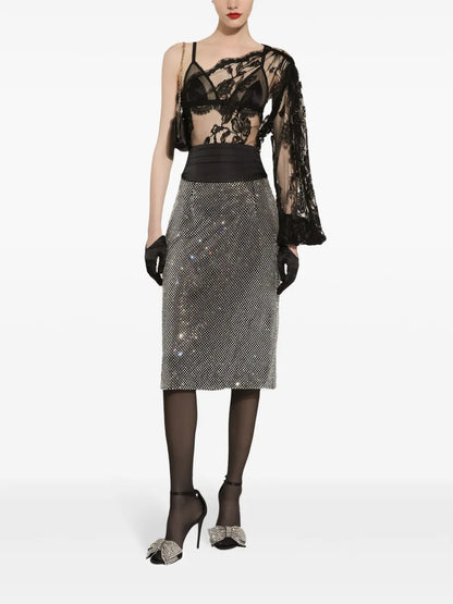 Crystal-Embellished Skirt