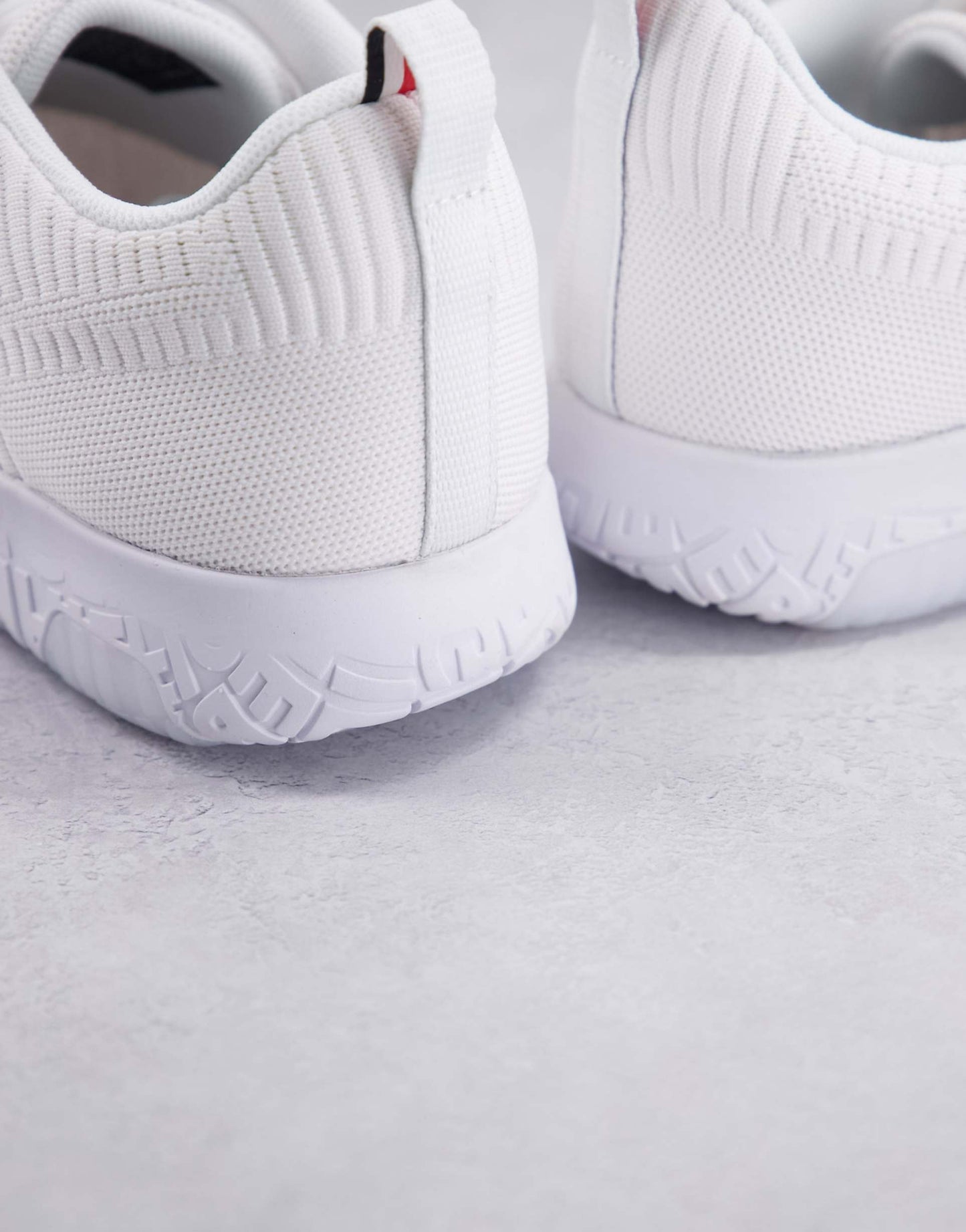 Knit Runner Trainer With Small Flag Logo
