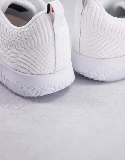 Knit Runner Trainer With Small Flag Logo