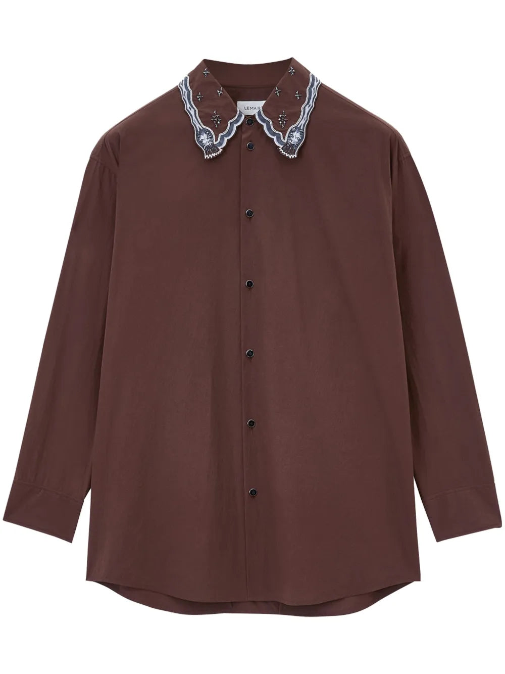 Embroidered Collar Shirt