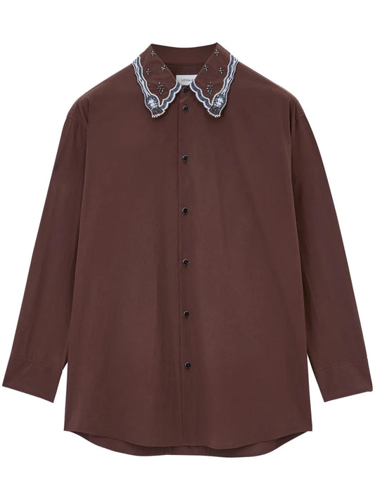 Embroidered Collar Shirt