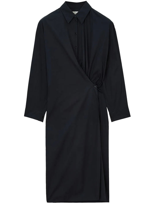 Twist-Detailing Midi Dress