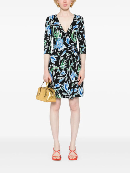 Julian Silk Wrap Dress