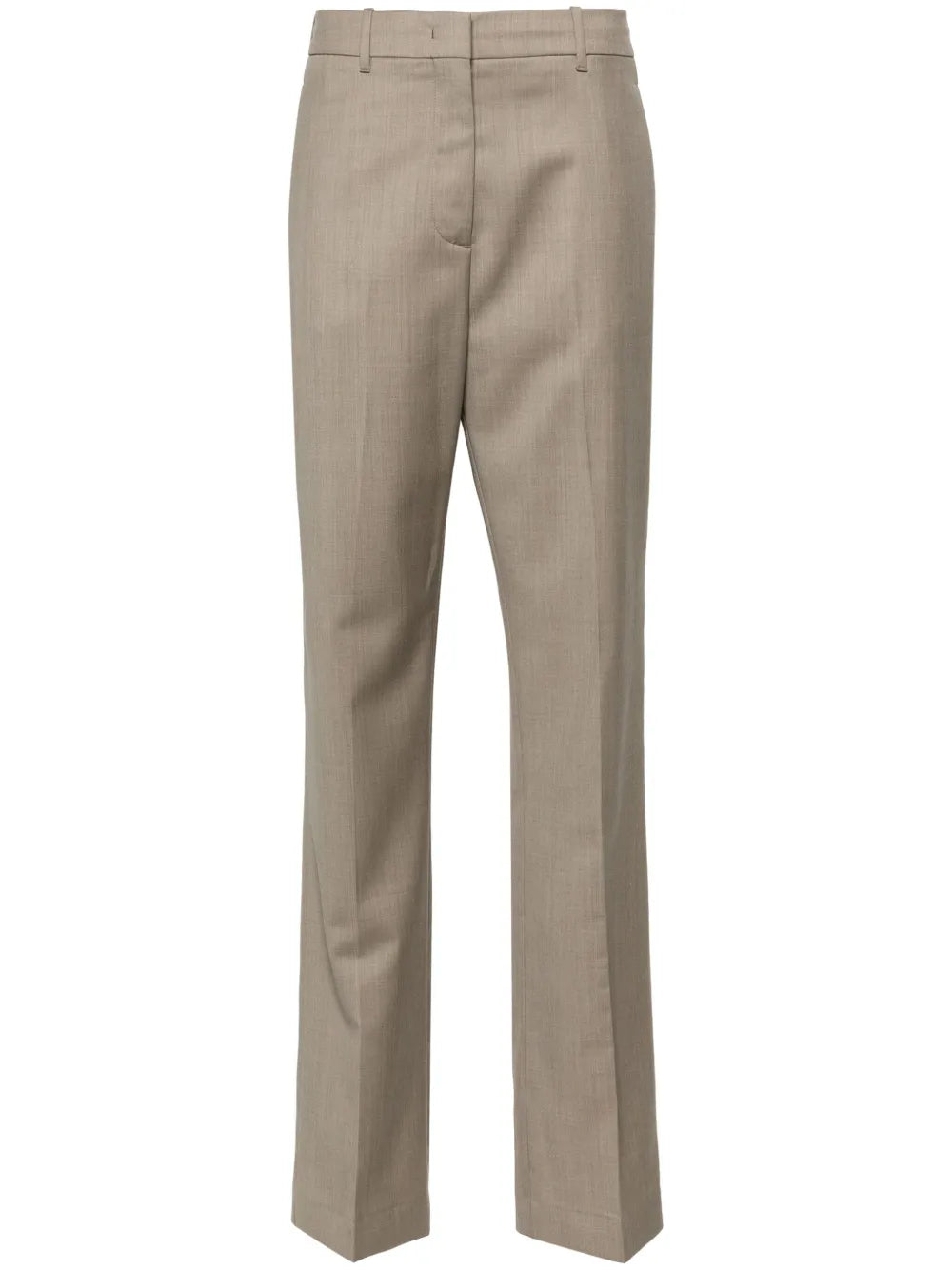Virgin Wool Straight Trousers
