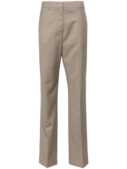 Virgin Wool Straight Trousers