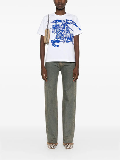 Equestrian Knight-Print T-Shirt