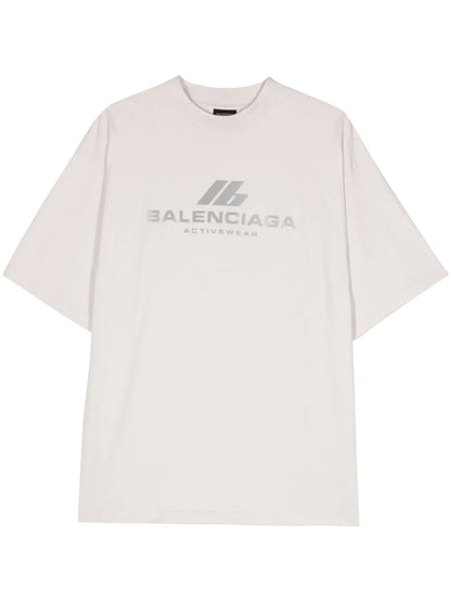 Reflective-Logo Cotton T-Shirt