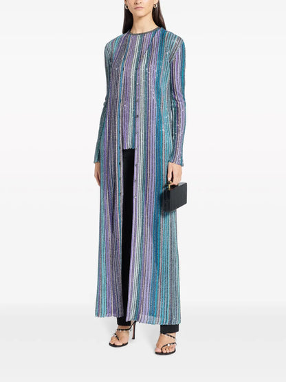Sequinned Pleated Top