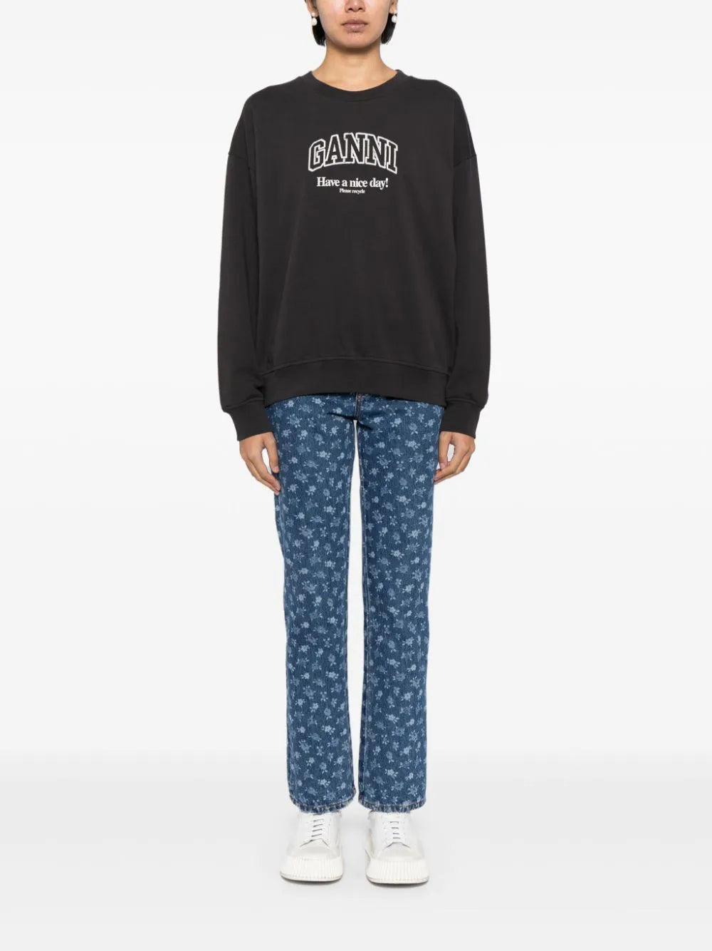 Logo-Print Organic-Cotton Sweatshirt