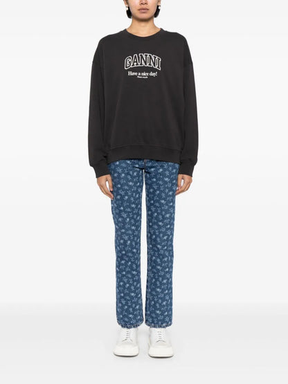 Logo-Print Organic-Cotton Sweatshirt