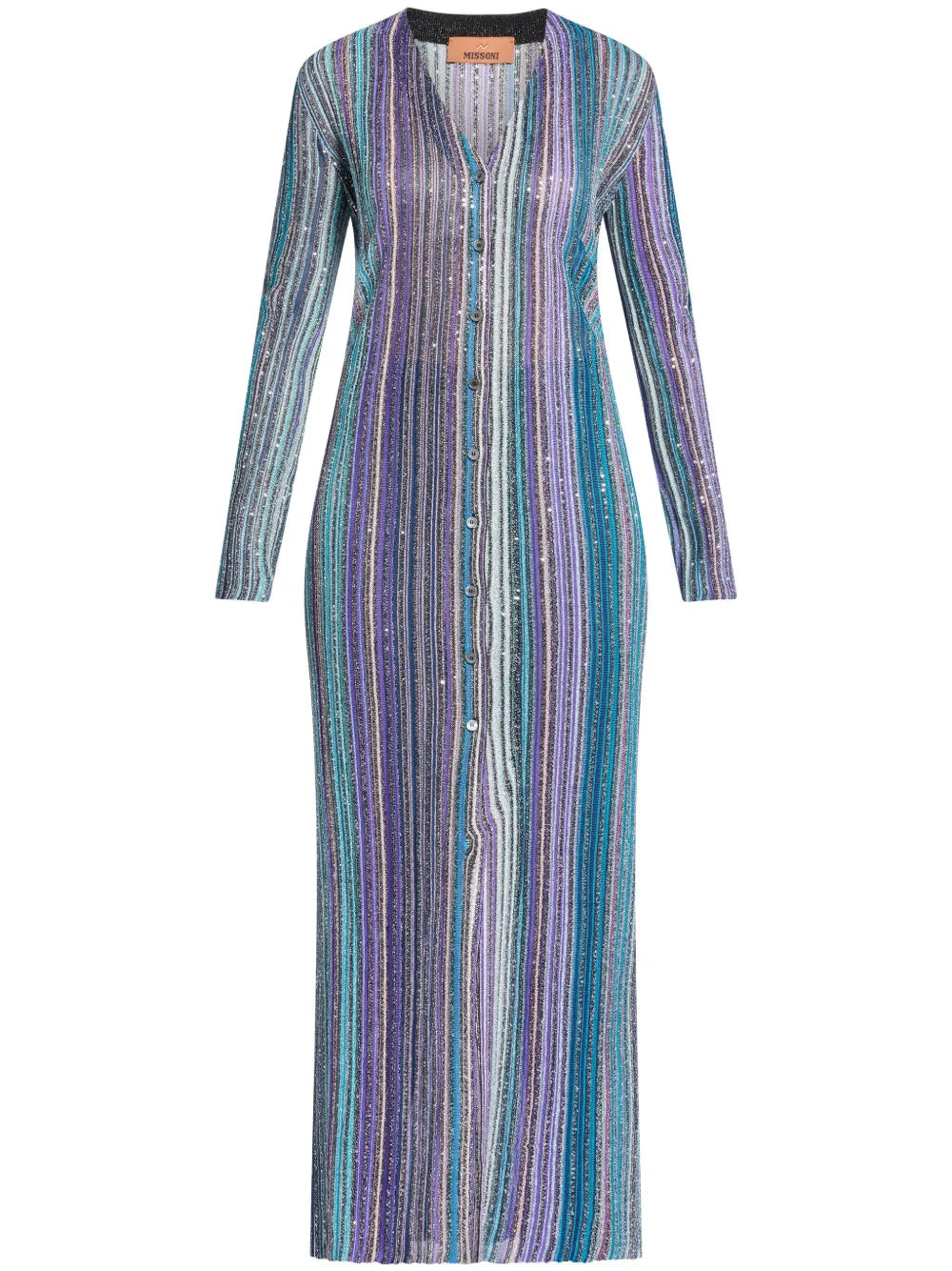Sequinned Pleated Cardigan