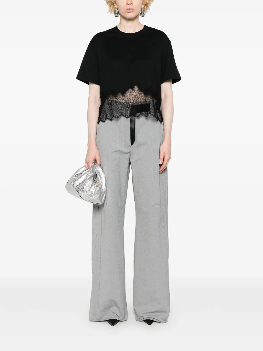 Cropped Cotton T-Shirt