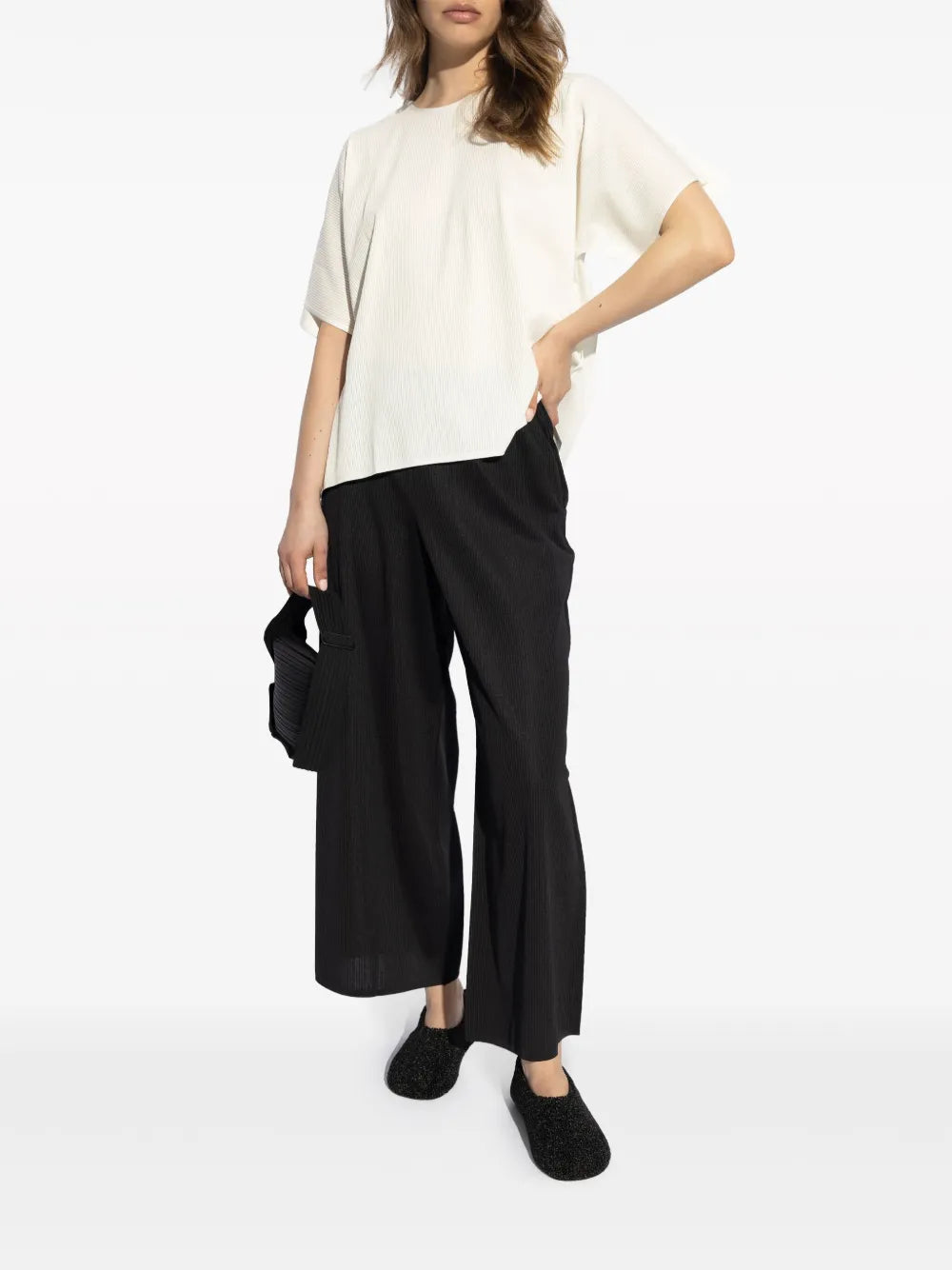 Ribbed-Knit T-Shirt