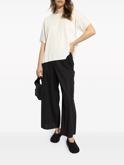 Ribbed-Knit T-Shirt