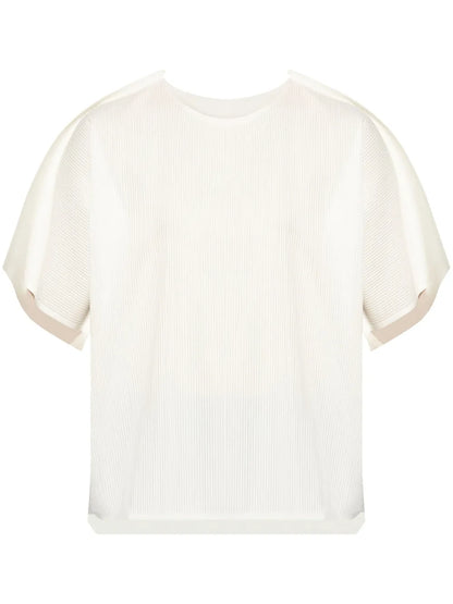 Ribbed-Knit T-Shirt