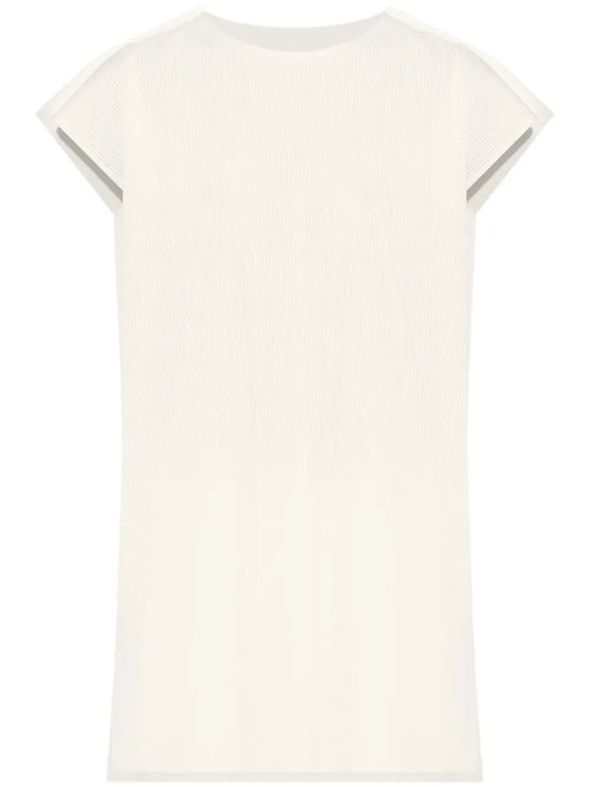 Side-Slits Plissé Tunic