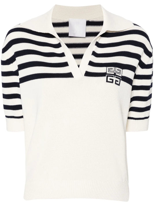 4G-Motif Polo Top