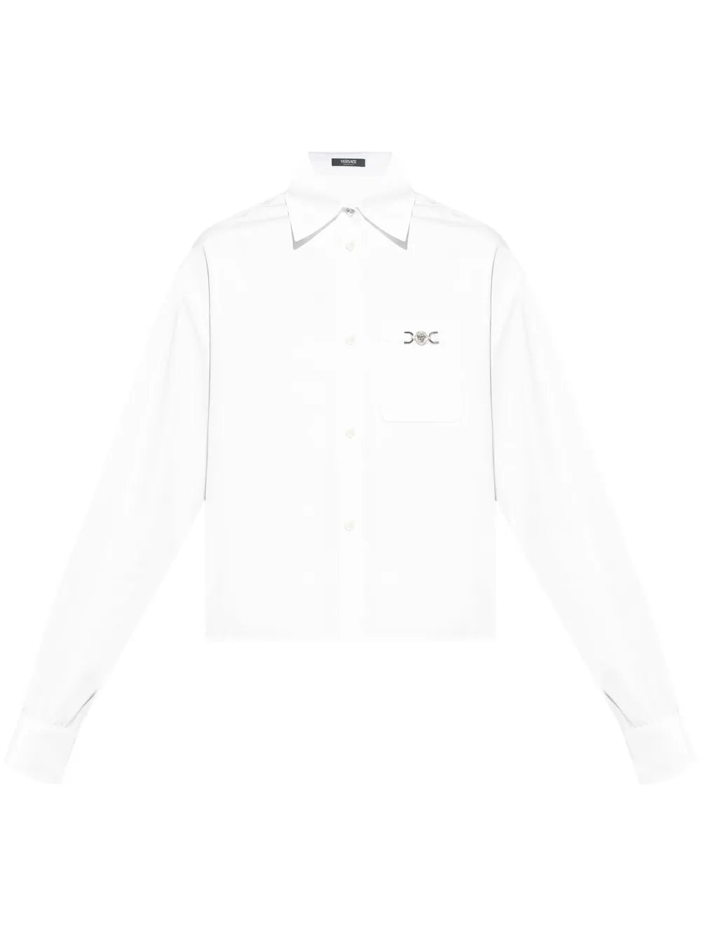 Medusa-Plaque Cotton Shirt