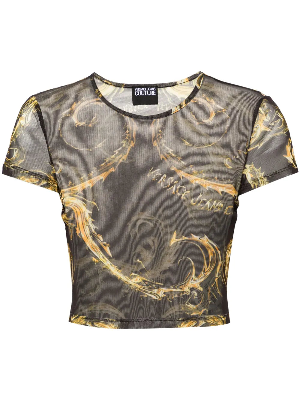 Chromo Couture-Print Mesh T-Shirt