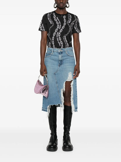 Chain Couture-Print T-Shirt