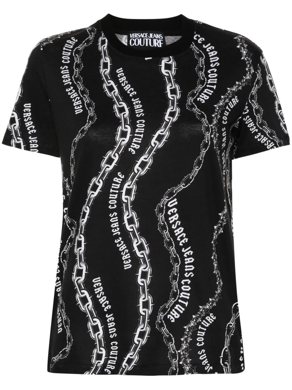 Chain Couture-Print T-Shirt