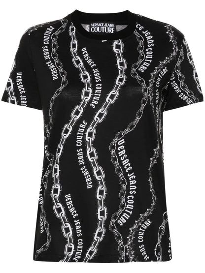 Chain Couture-Print T-Shirt