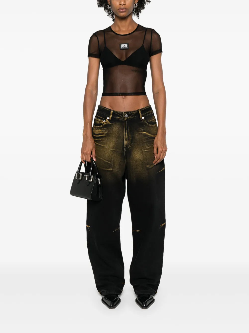 Piece Number-Logo Mesh T-Shirt