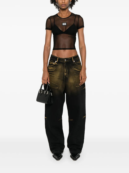 Piece Number-Logo Mesh T-Shirt