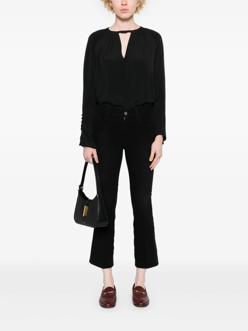 Bootcut Cropped Jeans