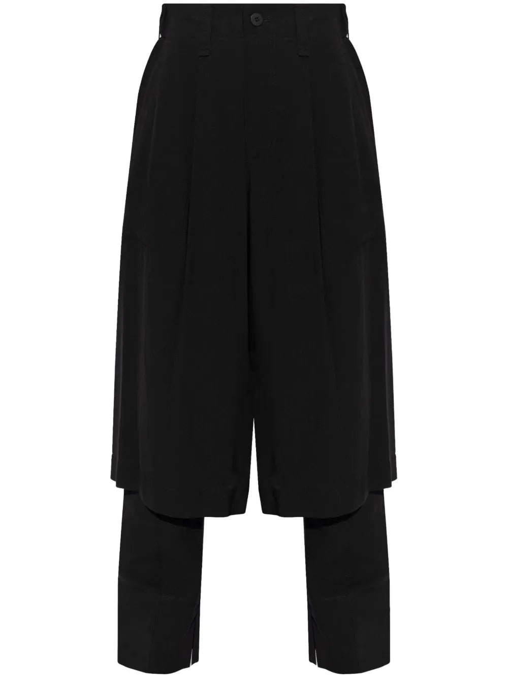 High-Waisted Layered Trousers