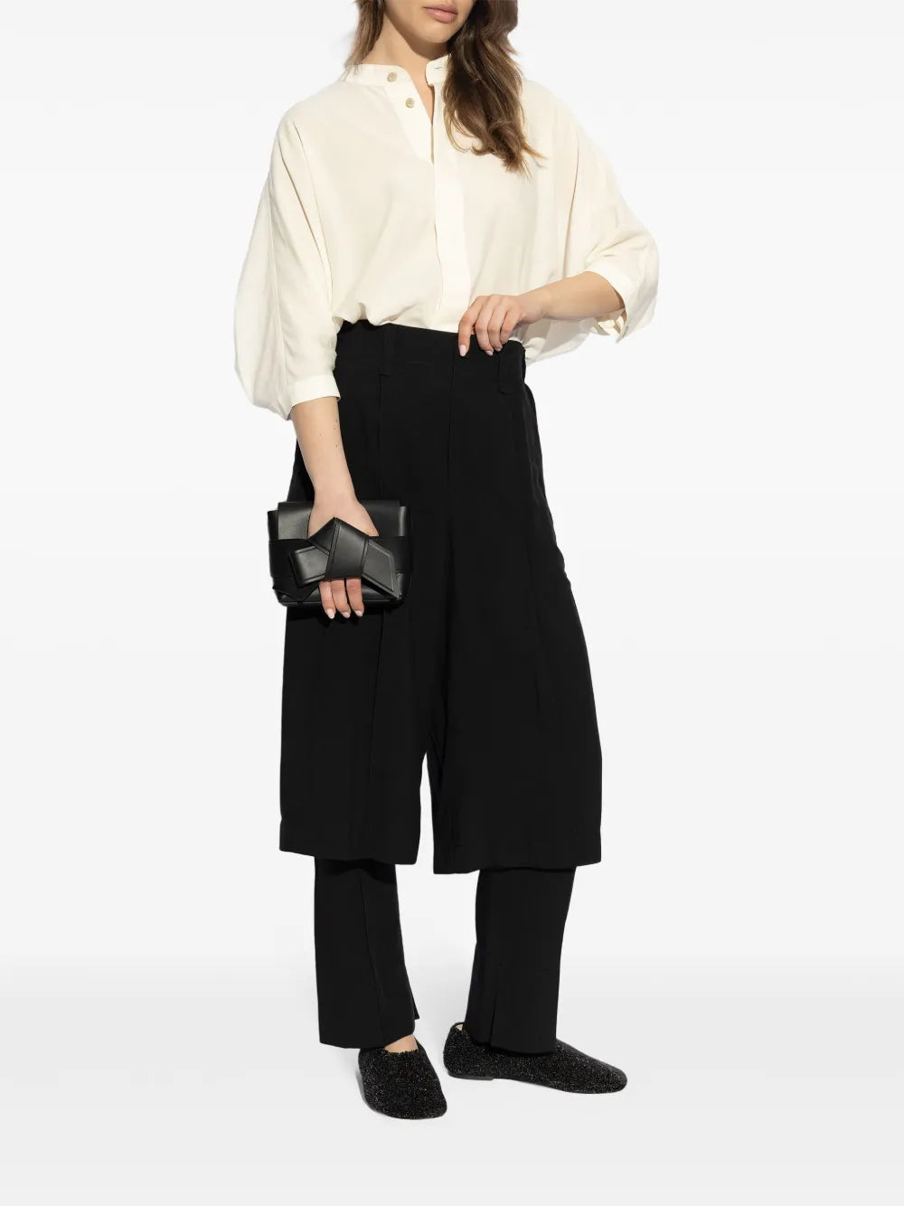 Single Plait Round Collar Top