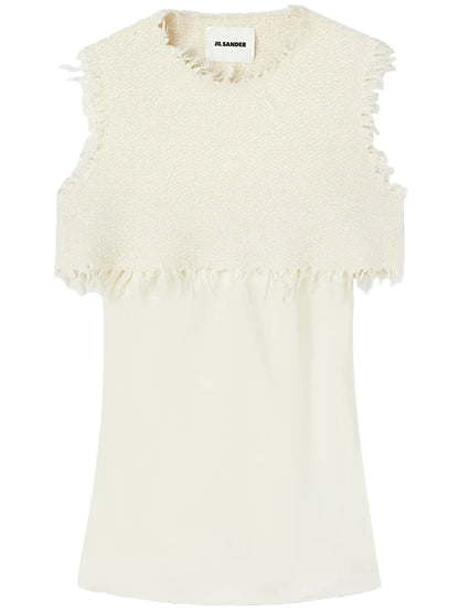 Layered-Design Sleeveless Top