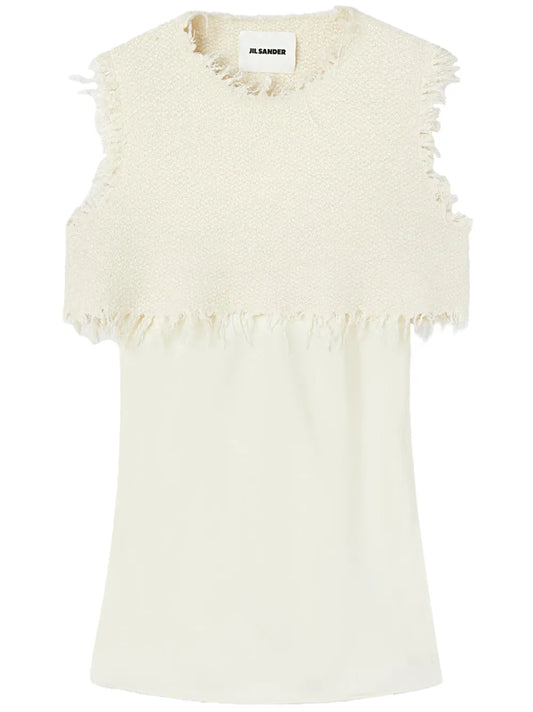 Layered-Design Sleeveless Top