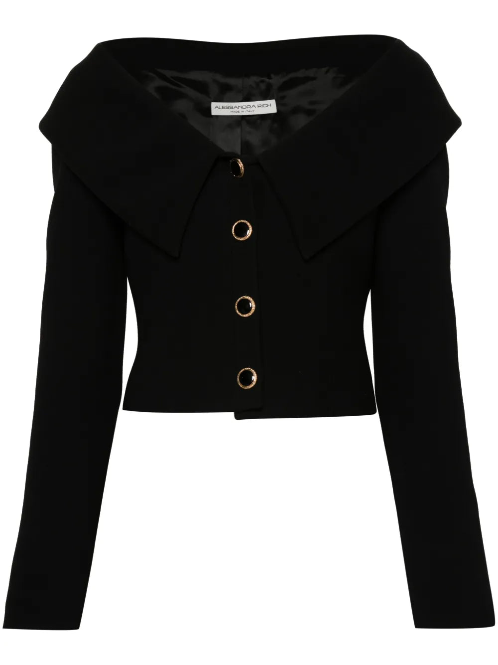 Off-Shoulder Wool Blazer