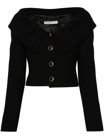 Off-Shoulder Wool Blazer
