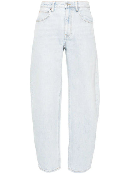 High-Rise Tapered Jeans