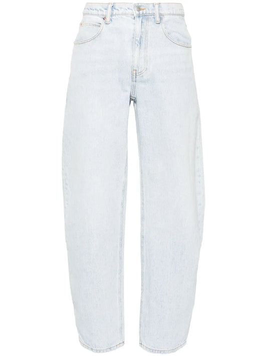 High-Rise Tapered Jeans