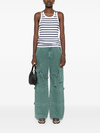 Ribbed Striped Tank Top