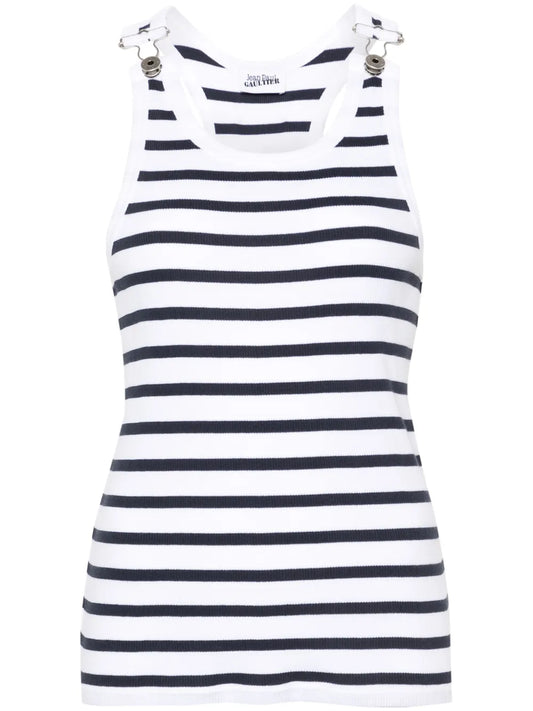 Ribbed Striped Tank Top